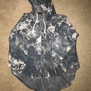 Distressed Hooded Jacket